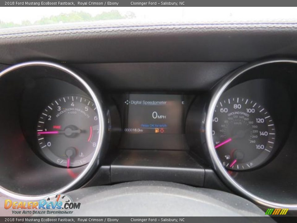2018 Ford Mustang EcoBoost Fastback Gauges Photo #10