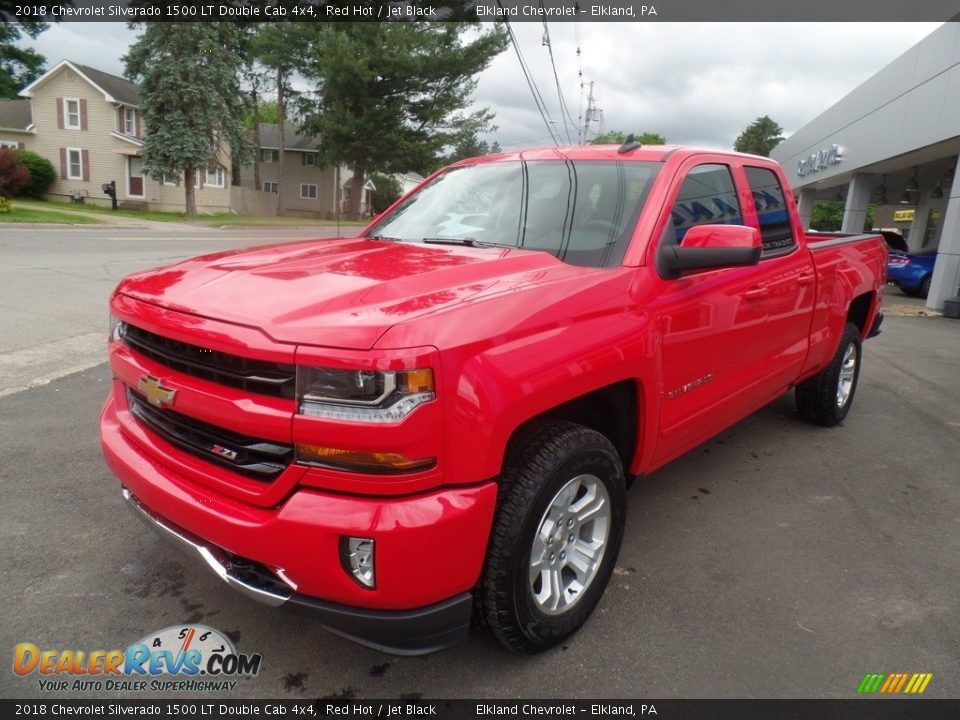 2018 Chevrolet Silverado 1500 LT Double Cab 4x4 Red Hot / Jet Black Photo #1