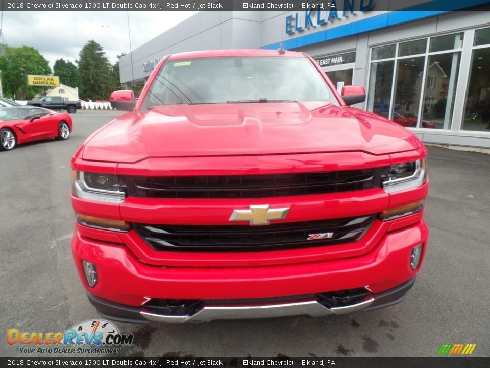 2018 Chevrolet Silverado 1500 LT Double Cab 4x4 Red Hot / Jet Black Photo #2