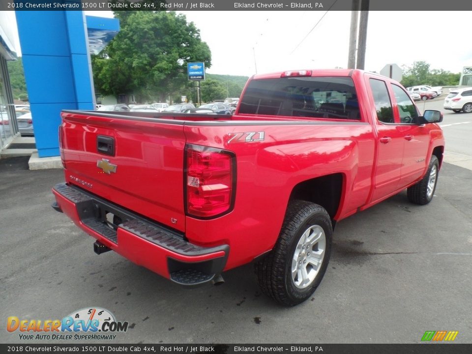 2018 Chevrolet Silverado 1500 LT Double Cab 4x4 Red Hot / Jet Black Photo #5