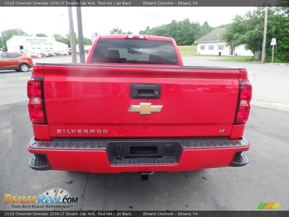 2018 Chevrolet Silverado 1500 LT Double Cab 4x4 Red Hot / Jet Black Photo #6