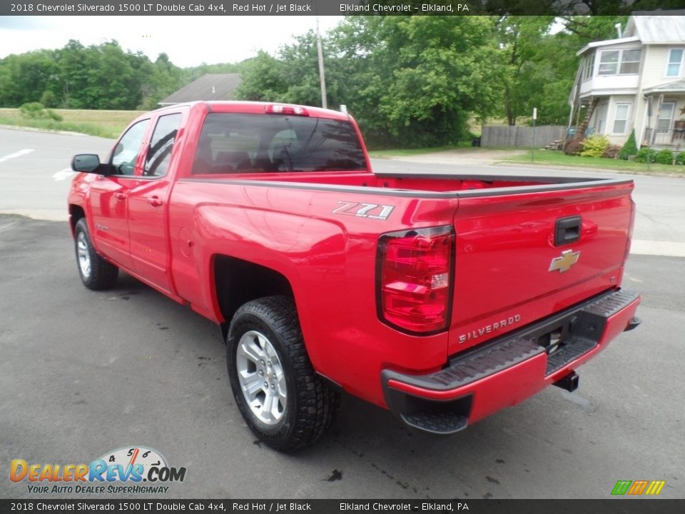 2018 Chevrolet Silverado 1500 LT Double Cab 4x4 Red Hot / Jet Black Photo #7