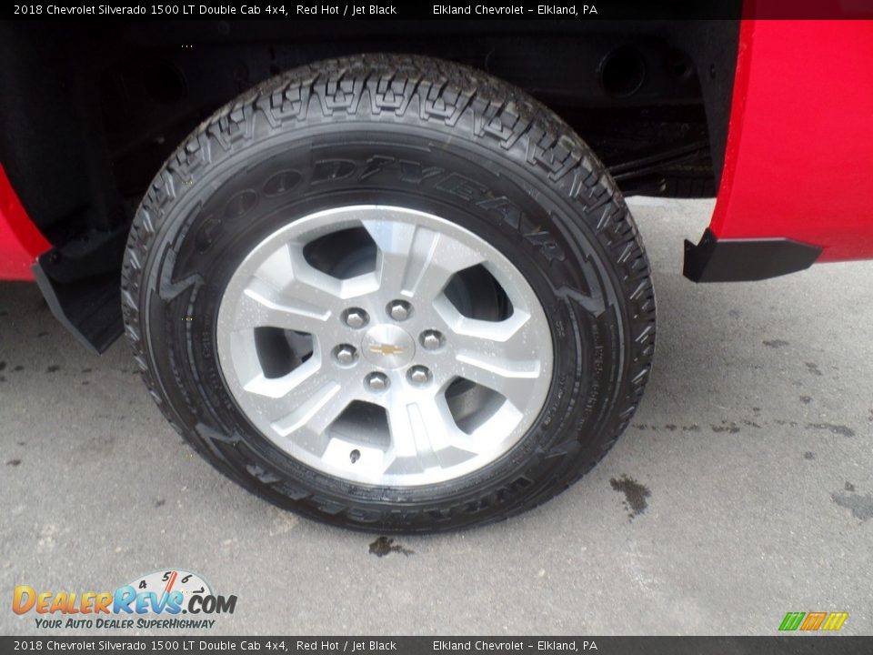2018 Chevrolet Silverado 1500 LT Double Cab 4x4 Red Hot / Jet Black Photo #9