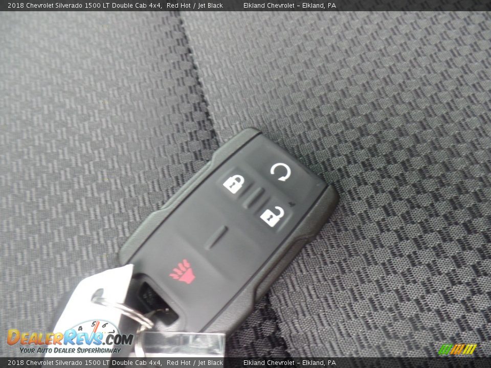 2018 Chevrolet Silverado 1500 LT Double Cab 4x4 Red Hot / Jet Black Photo #12