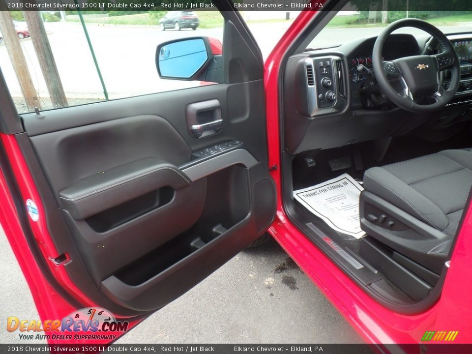 2018 Chevrolet Silverado 1500 LT Double Cab 4x4 Red Hot / Jet Black Photo #13