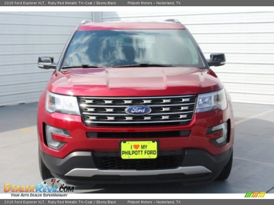 2016 Ford Explorer XLT Ruby Red Metallic Tri-Coat / Ebony Black Photo #2