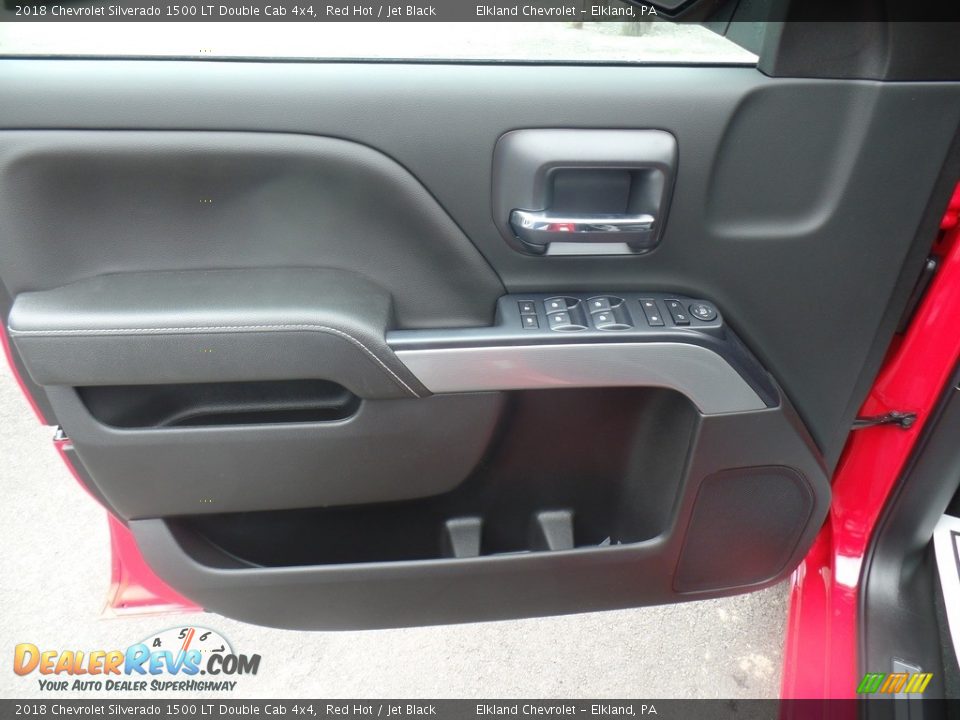 2018 Chevrolet Silverado 1500 LT Double Cab 4x4 Red Hot / Jet Black Photo #14