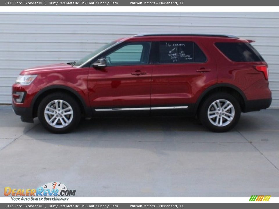 2016 Ford Explorer XLT Ruby Red Metallic Tri-Coat / Ebony Black Photo #7