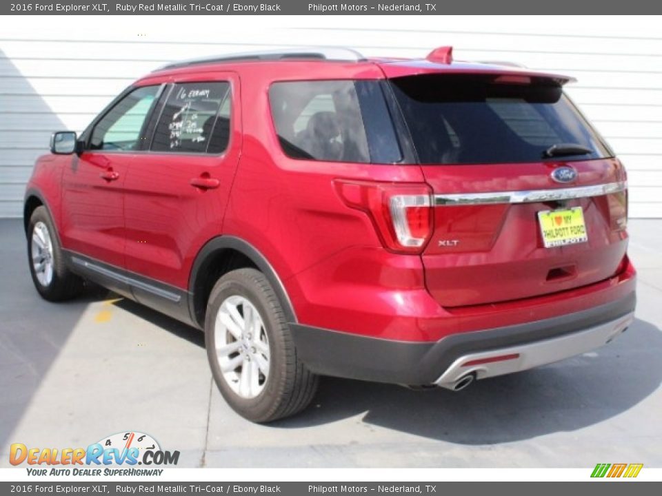 2016 Ford Explorer XLT Ruby Red Metallic Tri-Coat / Ebony Black Photo #8