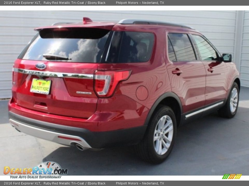 2016 Ford Explorer XLT Ruby Red Metallic Tri-Coat / Ebony Black Photo #10