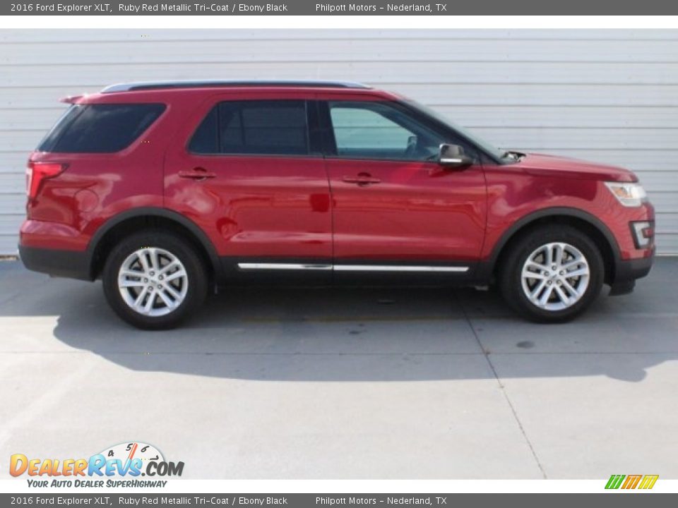 2016 Ford Explorer XLT Ruby Red Metallic Tri-Coat / Ebony Black Photo #11