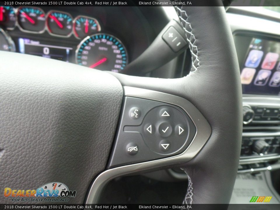 2018 Chevrolet Silverado 1500 LT Double Cab 4x4 Red Hot / Jet Black Photo #21