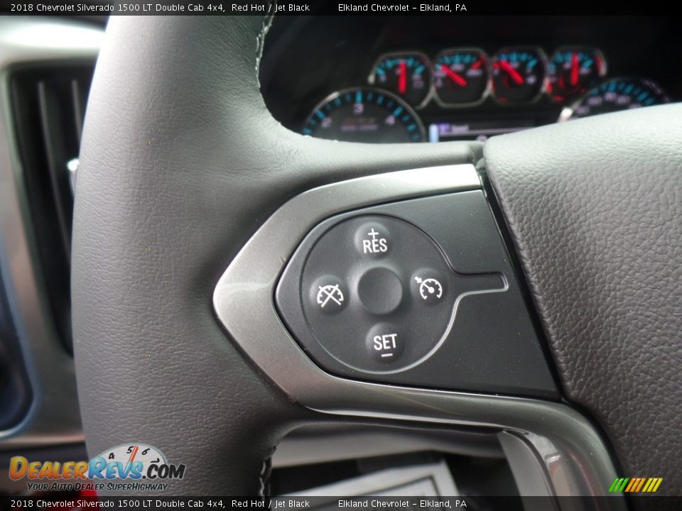 2018 Chevrolet Silverado 1500 LT Double Cab 4x4 Red Hot / Jet Black Photo #22