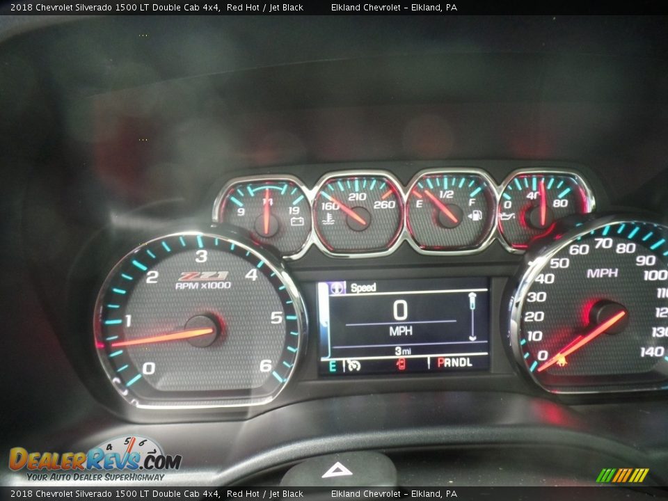 2018 Chevrolet Silverado 1500 LT Double Cab 4x4 Red Hot / Jet Black Photo #26