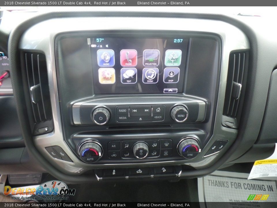 2018 Chevrolet Silverado 1500 LT Double Cab 4x4 Red Hot / Jet Black Photo #27