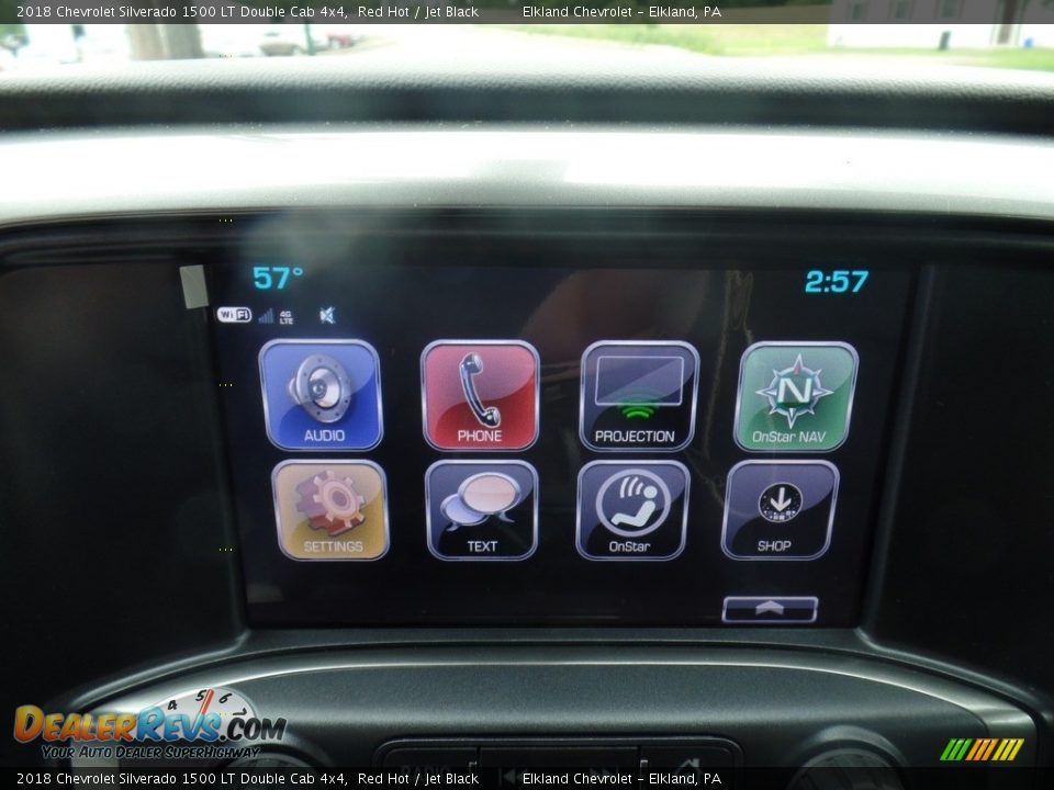 2018 Chevrolet Silverado 1500 LT Double Cab 4x4 Red Hot / Jet Black Photo #28