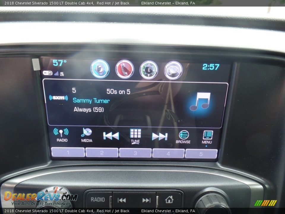 2018 Chevrolet Silverado 1500 LT Double Cab 4x4 Red Hot / Jet Black Photo #29