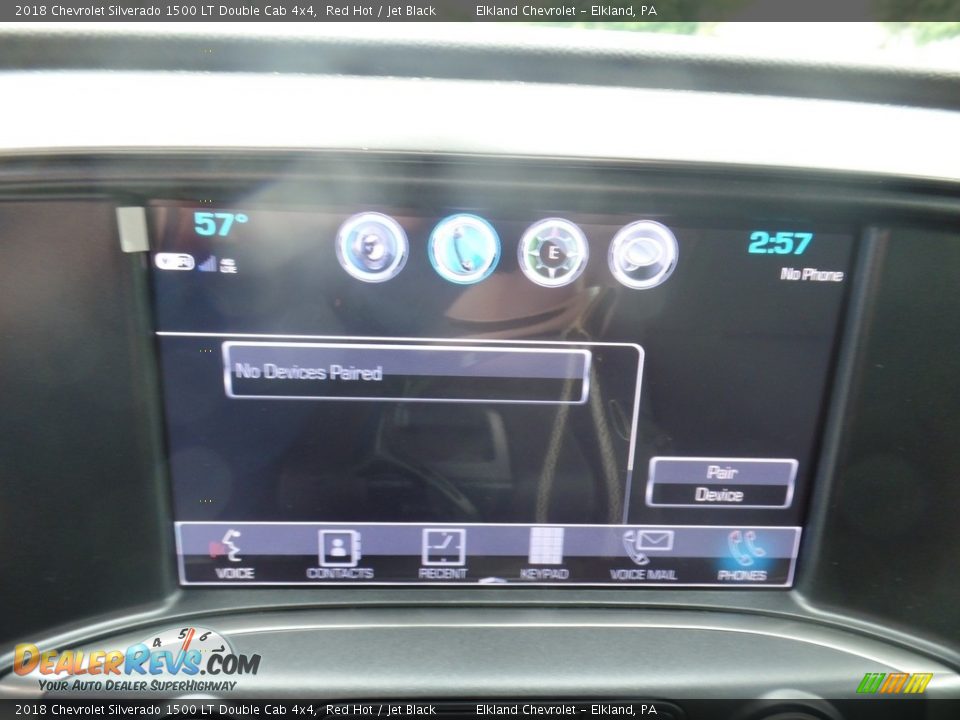 2018 Chevrolet Silverado 1500 LT Double Cab 4x4 Red Hot / Jet Black Photo #30