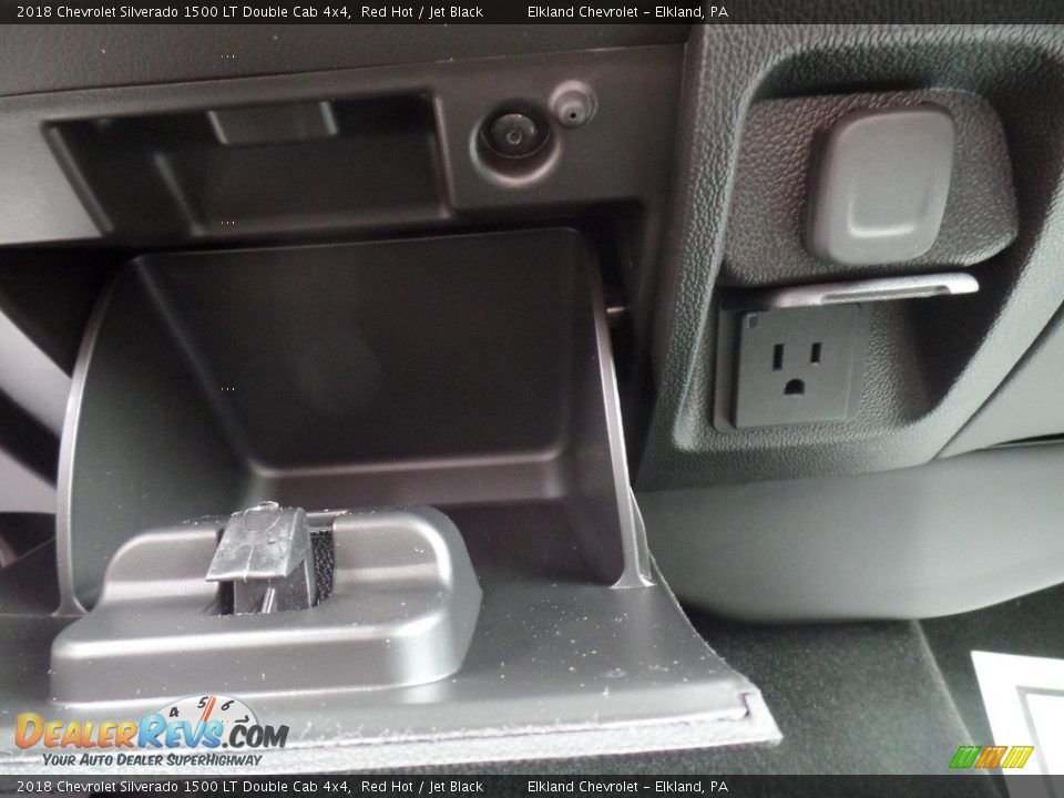 2018 Chevrolet Silverado 1500 LT Double Cab 4x4 Red Hot / Jet Black Photo #35