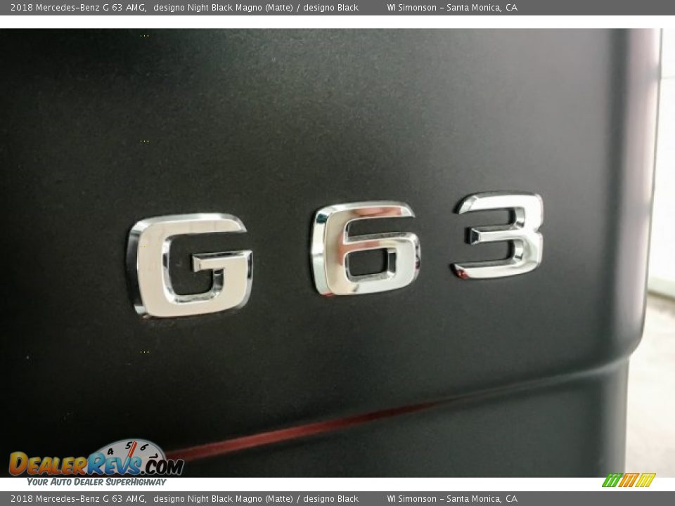 2018 Mercedes-Benz G 63 AMG designo Night Black Magno (Matte) / designo Black Photo #7