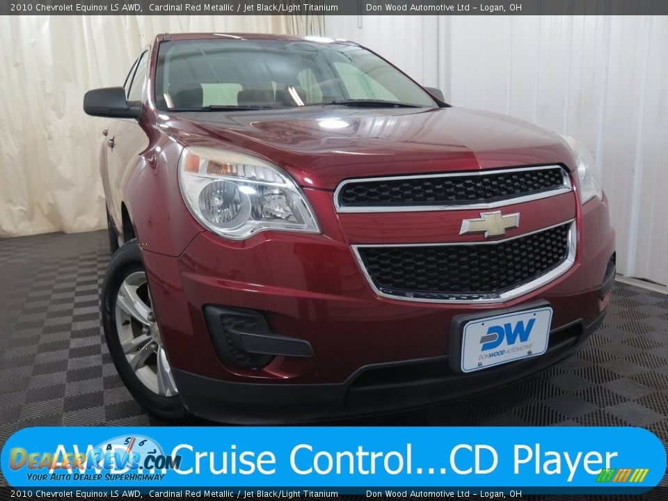 2010 Chevrolet Equinox LS AWD Cardinal Red Metallic / Jet Black/Light Titanium Photo #1