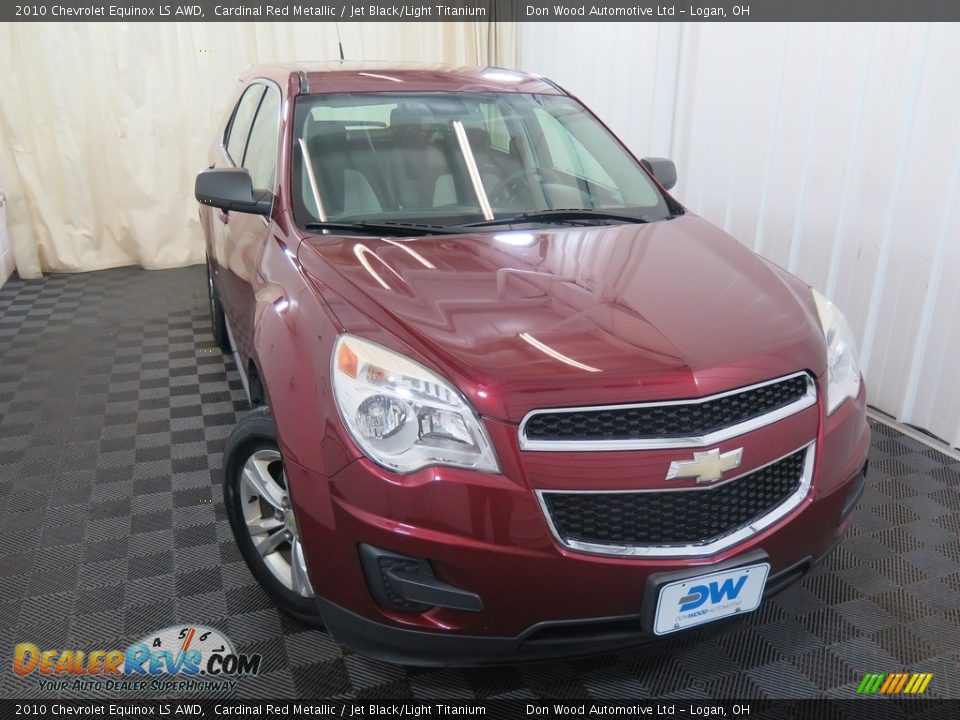 2010 Chevrolet Equinox LS AWD Cardinal Red Metallic / Jet Black/Light Titanium Photo #2