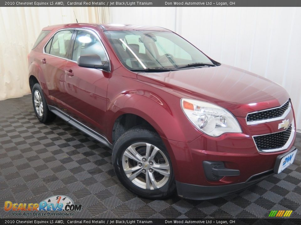 2010 Chevrolet Equinox LS AWD Cardinal Red Metallic / Jet Black/Light Titanium Photo #3