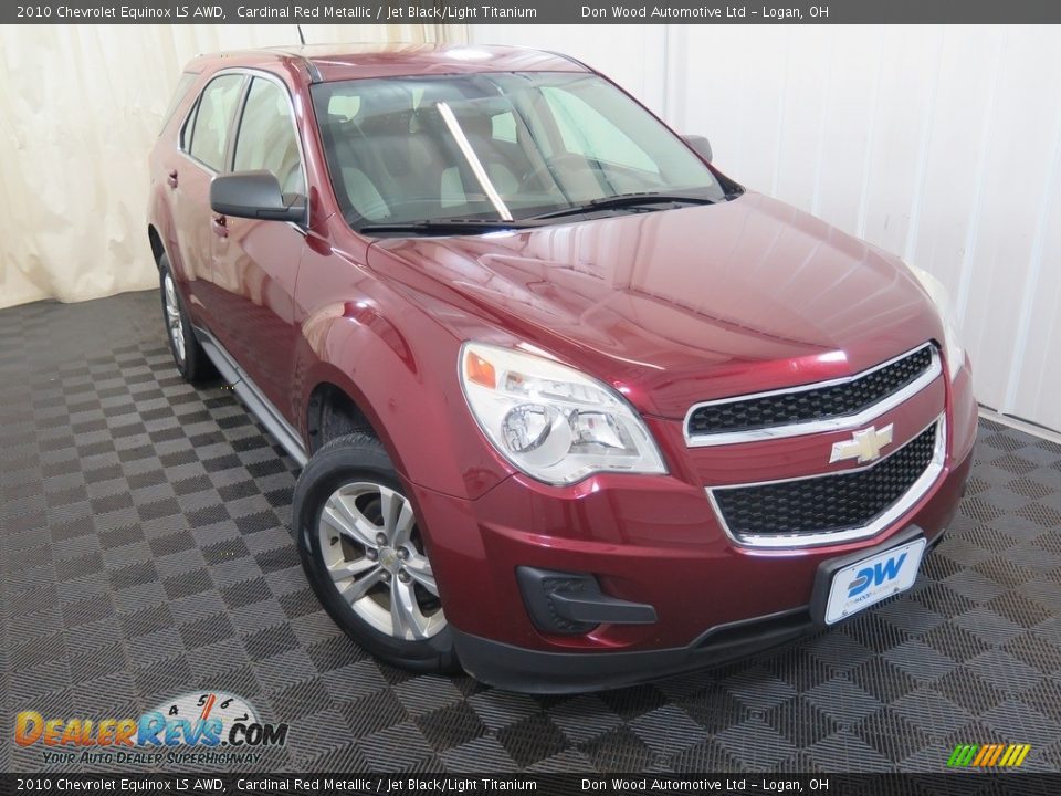 2010 Chevrolet Equinox LS AWD Cardinal Red Metallic / Jet Black/Light Titanium Photo #4