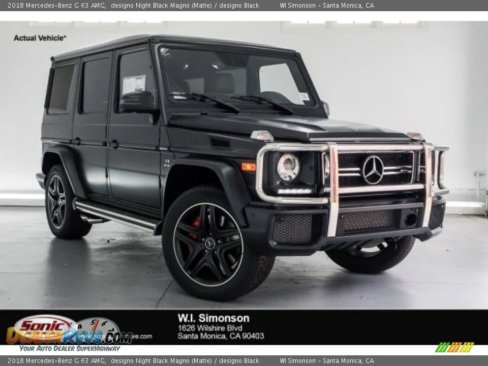 2018 Mercedes-Benz G 63 AMG designo Night Black Magno (Matte) / designo Black Photo #1