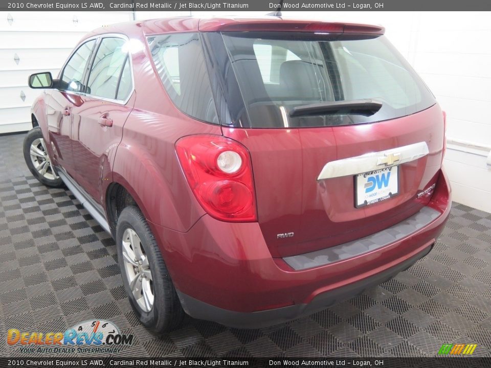 2010 Chevrolet Equinox LS AWD Cardinal Red Metallic / Jet Black/Light Titanium Photo #8