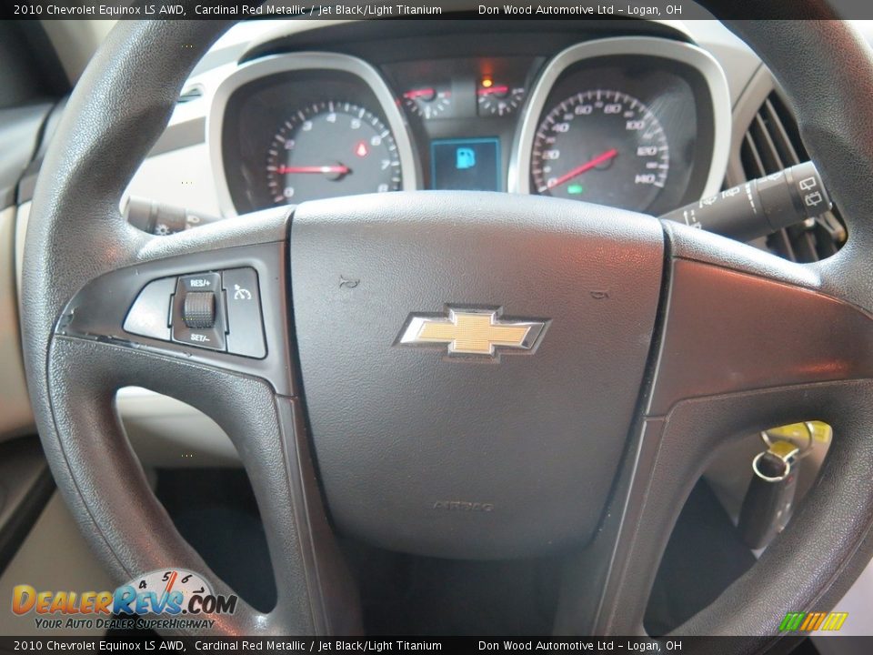 2010 Chevrolet Equinox LS AWD Cardinal Red Metallic / Jet Black/Light Titanium Photo #12
