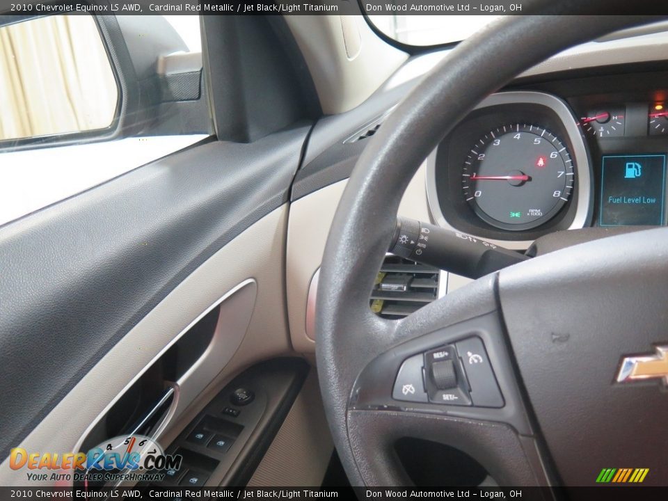 2010 Chevrolet Equinox LS AWD Cardinal Red Metallic / Jet Black/Light Titanium Photo #13