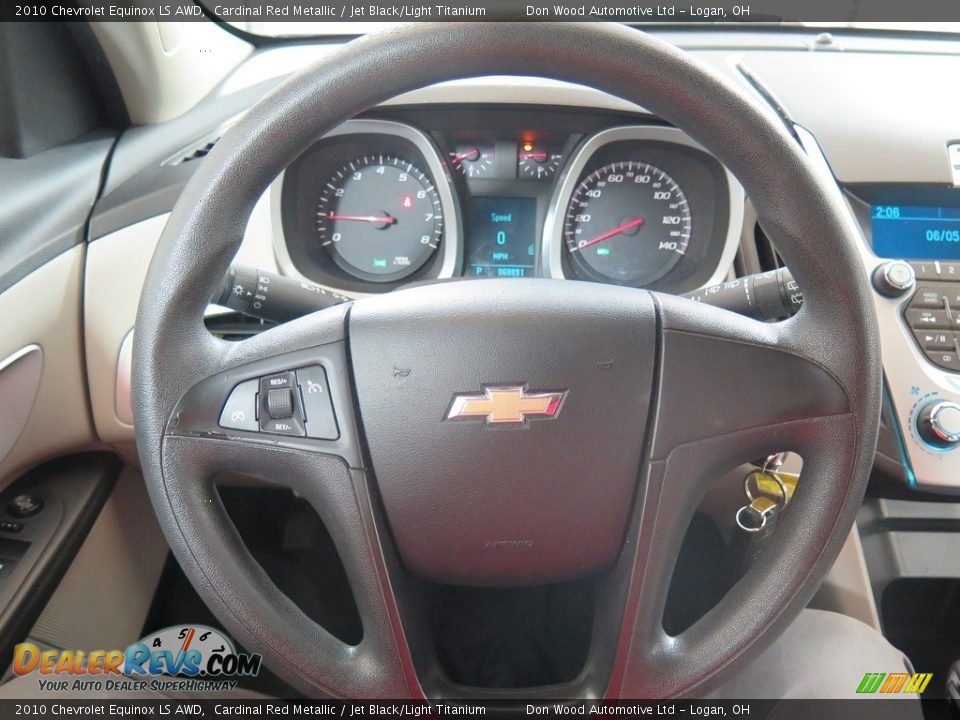 2010 Chevrolet Equinox LS AWD Cardinal Red Metallic / Jet Black/Light Titanium Photo #14