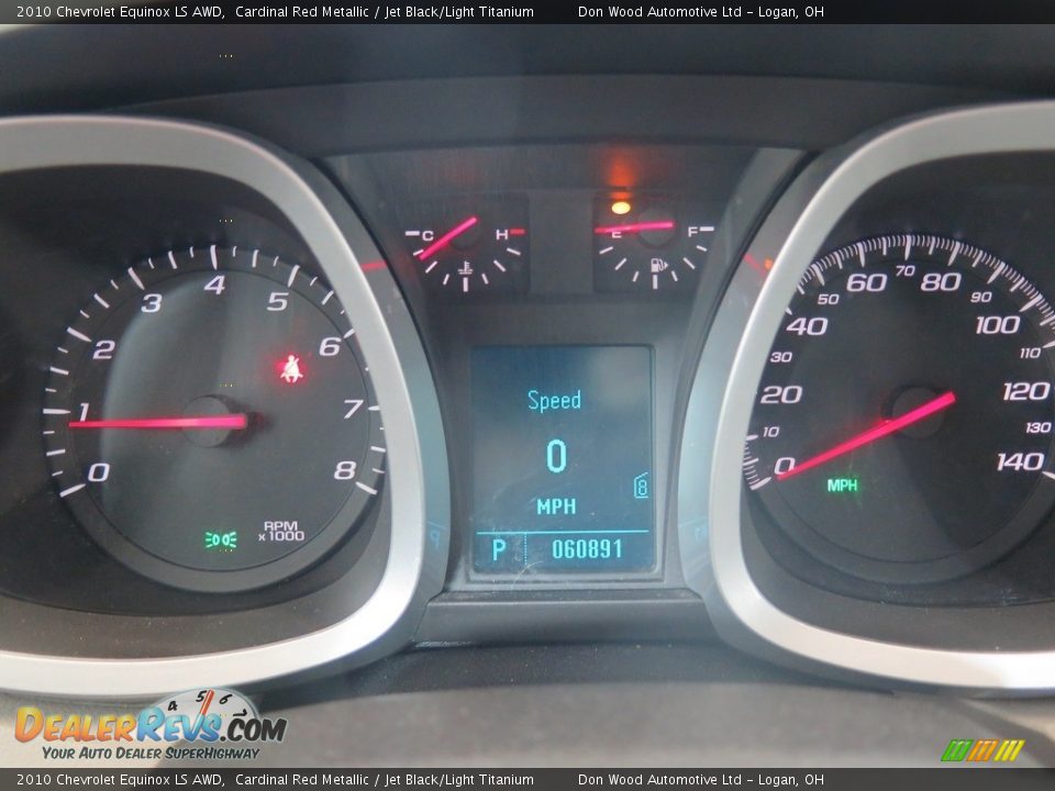 2010 Chevrolet Equinox LS AWD Cardinal Red Metallic / Jet Black/Light Titanium Photo #16