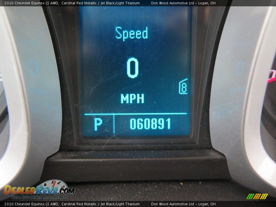 2010 Chevrolet Equinox LS AWD Cardinal Red Metallic / Jet Black/Light Titanium Photo #17