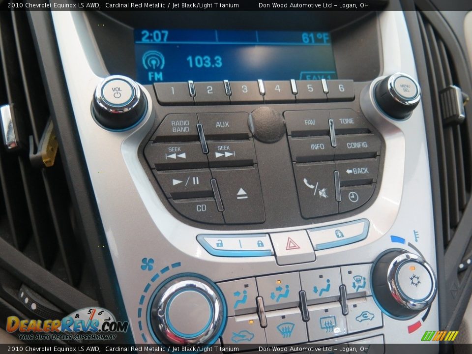 2010 Chevrolet Equinox LS AWD Cardinal Red Metallic / Jet Black/Light Titanium Photo #18