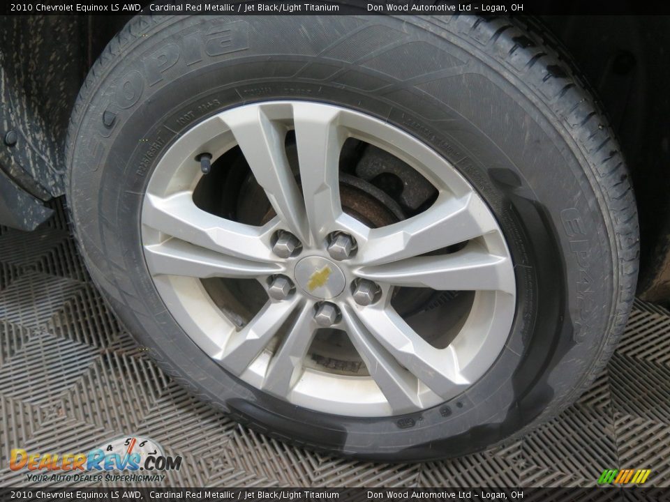 2010 Chevrolet Equinox LS AWD Cardinal Red Metallic / Jet Black/Light Titanium Photo #24