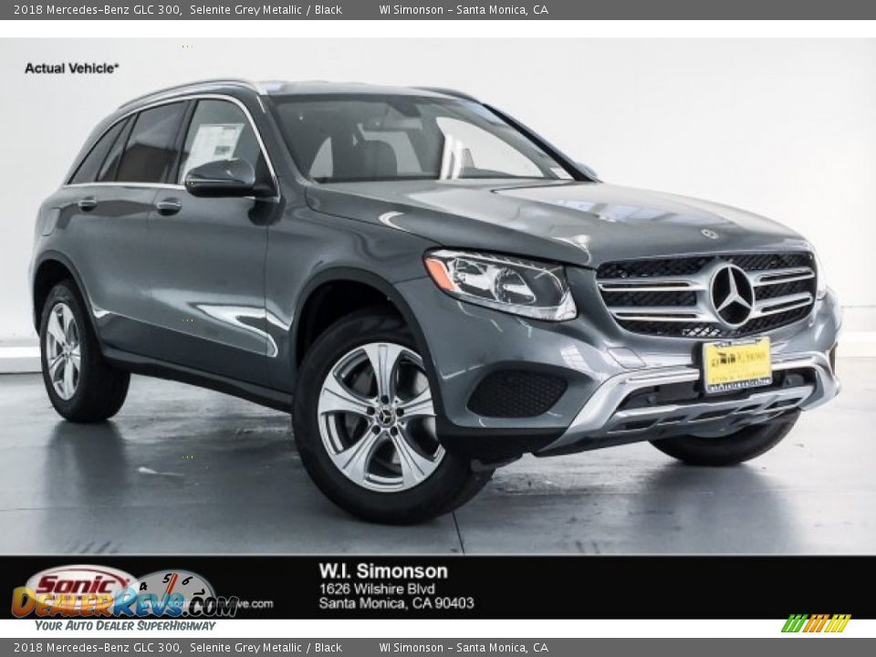 2018 Mercedes-Benz GLC 300 Selenite Grey Metallic / Black Photo #1