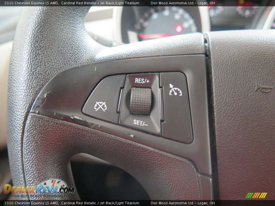 2010 Chevrolet Equinox LS AWD Cardinal Red Metallic / Jet Black/Light Titanium Photo #35