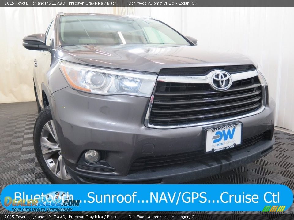 2015 Toyota Highlander XLE AWD Predawn Gray Mica / Black Photo #1