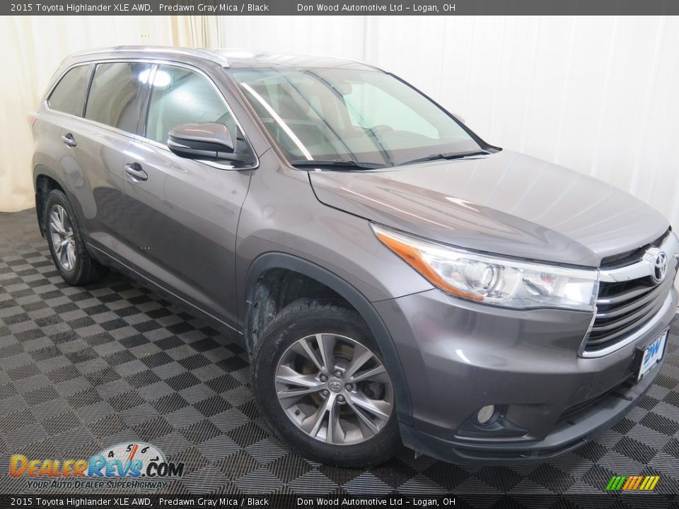 2015 Toyota Highlander XLE AWD Predawn Gray Mica / Black Photo #7