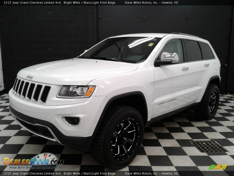 2015 Jeep Grand Cherokee Limited 4x4 Bright White / Black/Light Frost Beige Photo #2