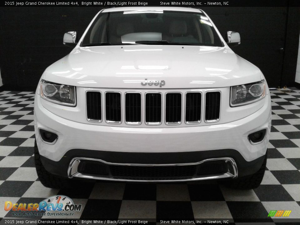 2015 Jeep Grand Cherokee Limited 4x4 Bright White / Black/Light Frost Beige Photo #3