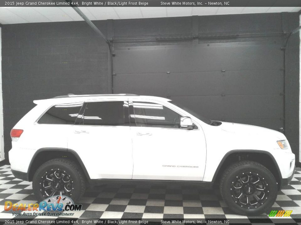 2015 Jeep Grand Cherokee Limited 4x4 Bright White / Black/Light Frost Beige Photo #5