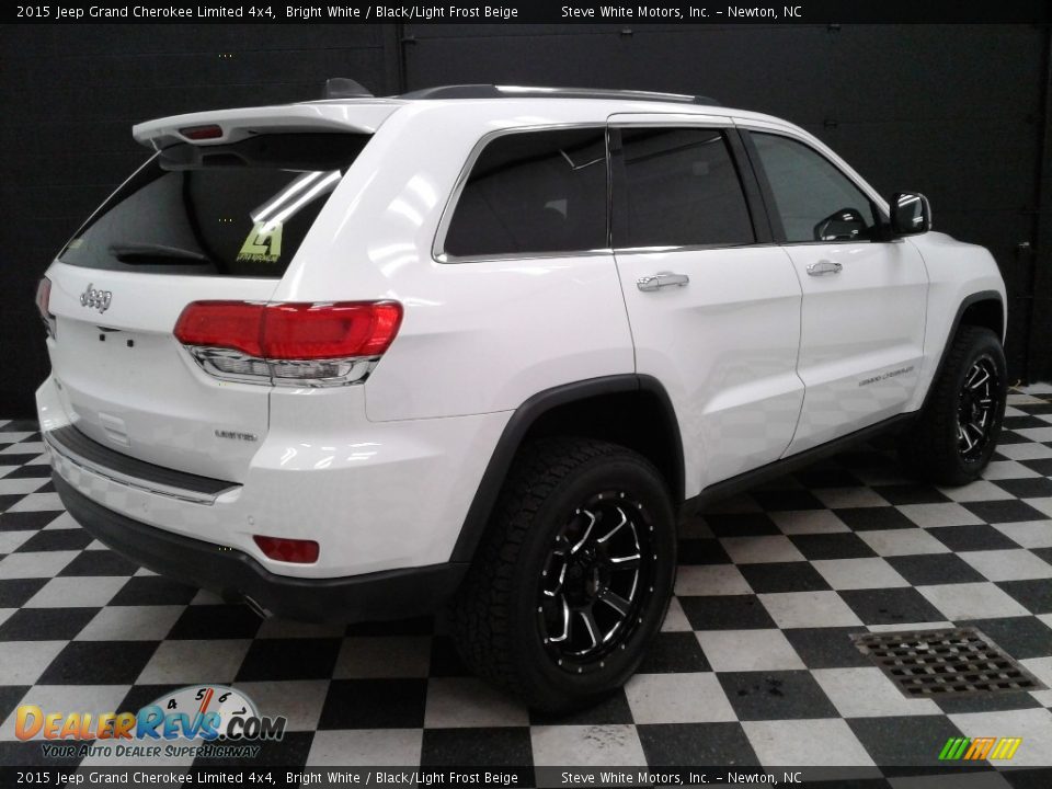 2015 Jeep Grand Cherokee Limited 4x4 Bright White / Black/Light Frost Beige Photo #6