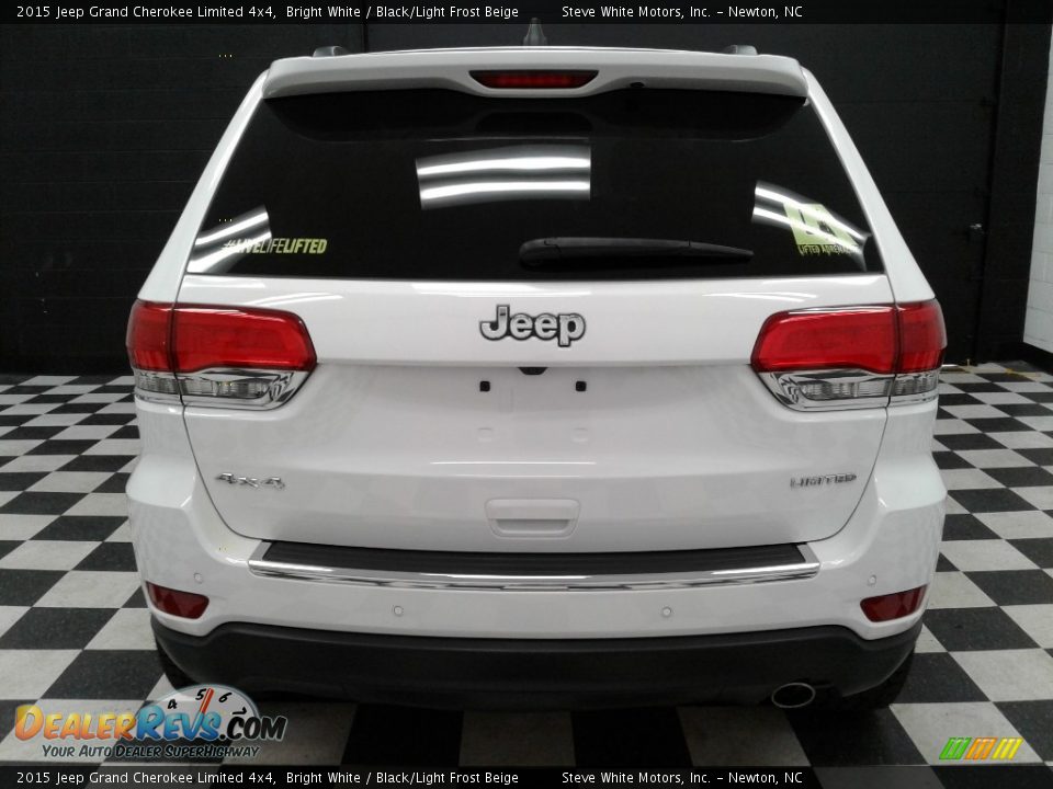 2015 Jeep Grand Cherokee Limited 4x4 Bright White / Black/Light Frost Beige Photo #7