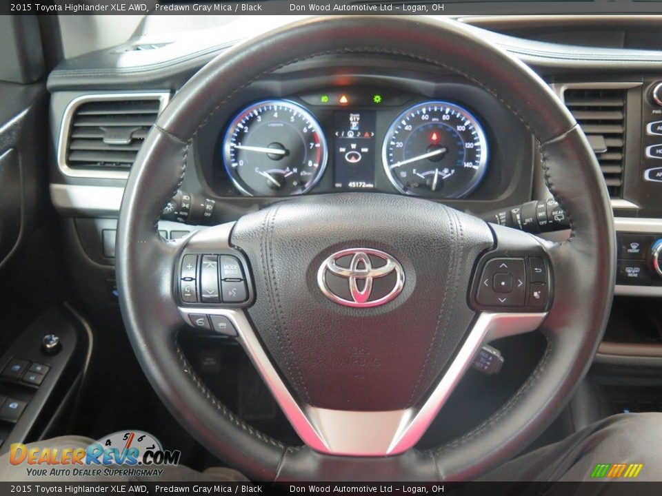 2015 Toyota Highlander XLE AWD Predawn Gray Mica / Black Photo #17