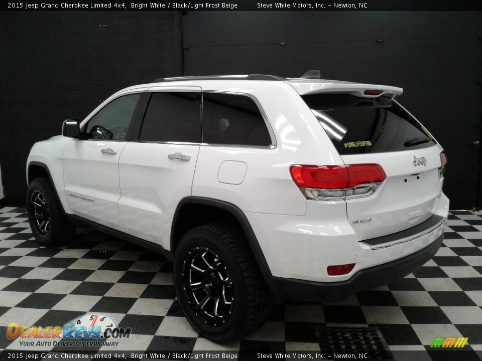 2015 Jeep Grand Cherokee Limited 4x4 Bright White / Black/Light Frost Beige Photo #8