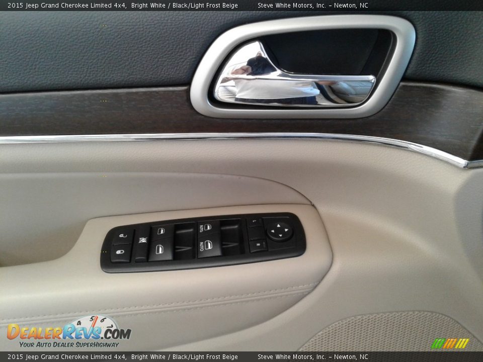 2015 Jeep Grand Cherokee Limited 4x4 Bright White / Black/Light Frost Beige Photo #9