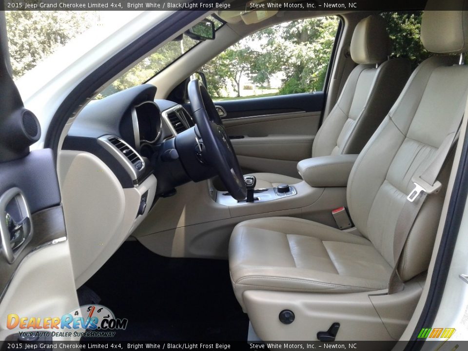 2015 Jeep Grand Cherokee Limited 4x4 Bright White / Black/Light Frost Beige Photo #10